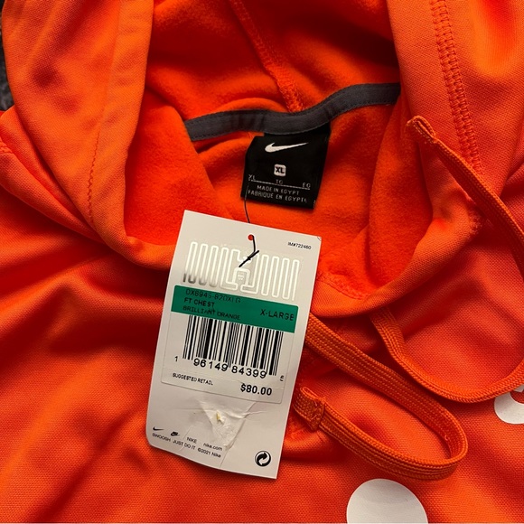 Nike WNBA Logo Men’s XL Hoodie Women’s Basketball Orange Pullover NEW - Picture 6 of 6